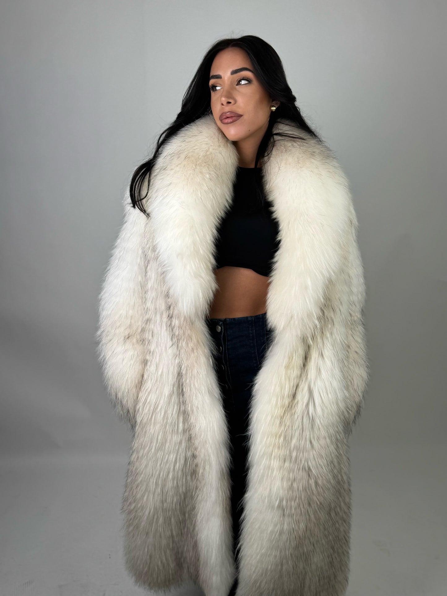 Cappotto in volpe shadow frost N603