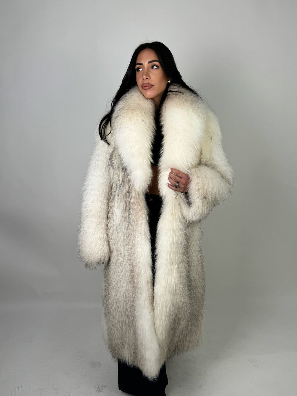 Cappotto in volpe shadow frost N603