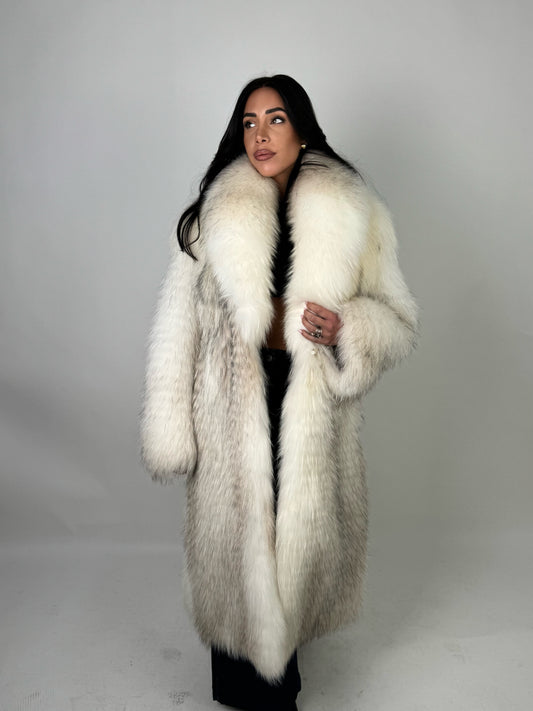 Cappotto in volpe shadow frost N603