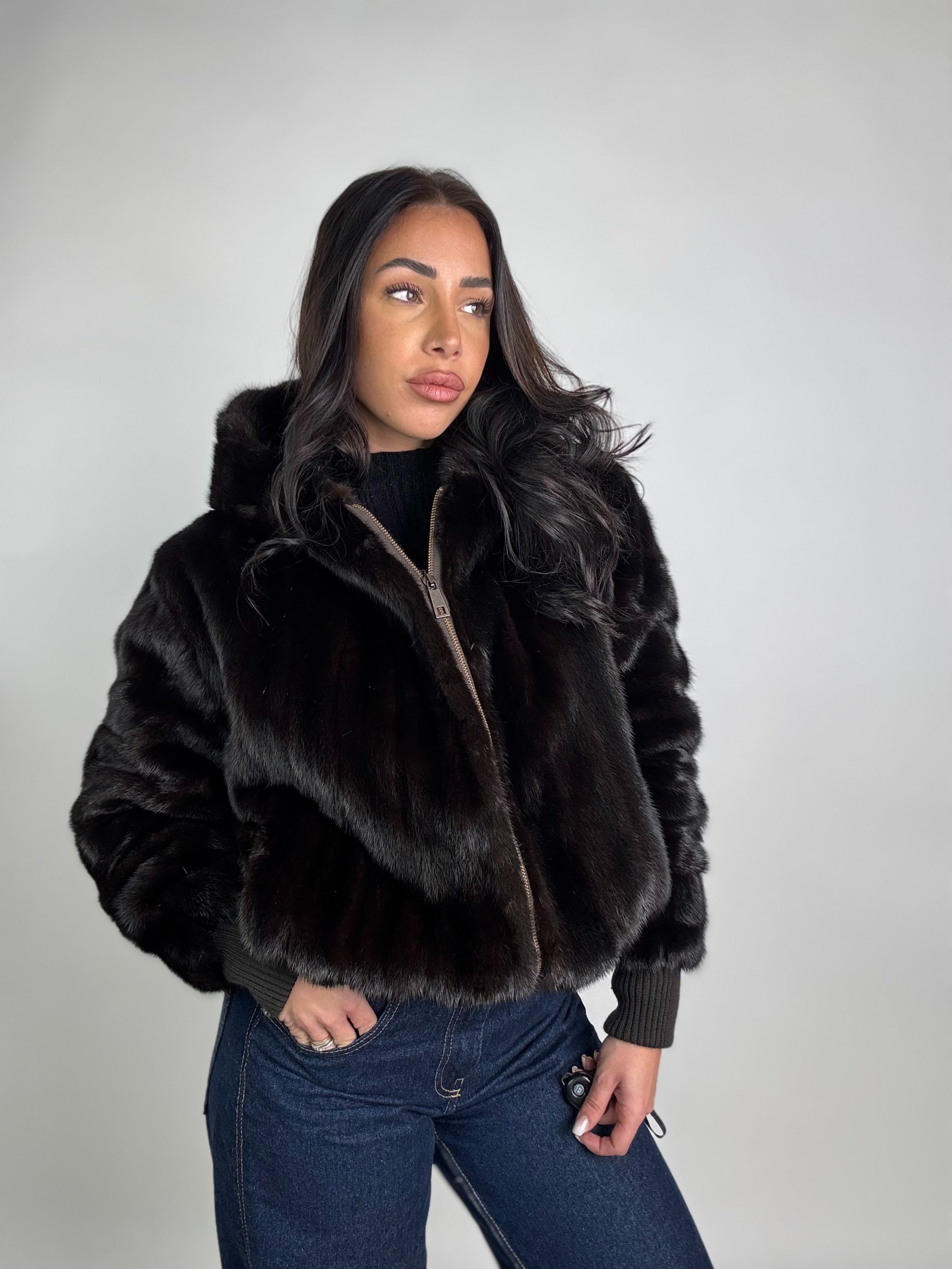 Bomber in visone N89