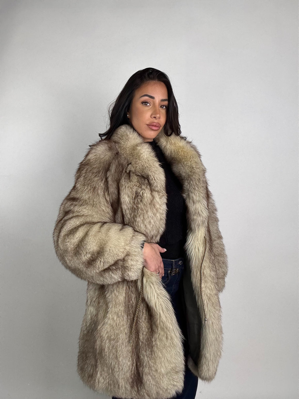 Giacca in volpe della groenlandia N108