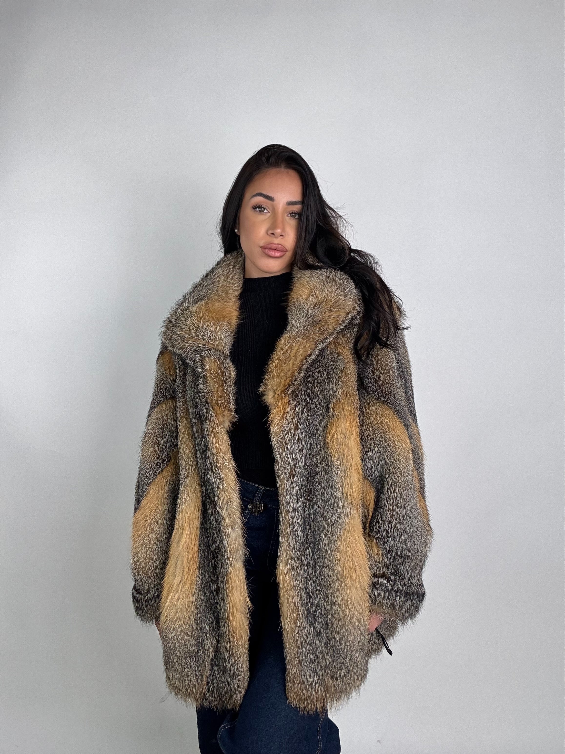 Giacca in volpe della virginia N109