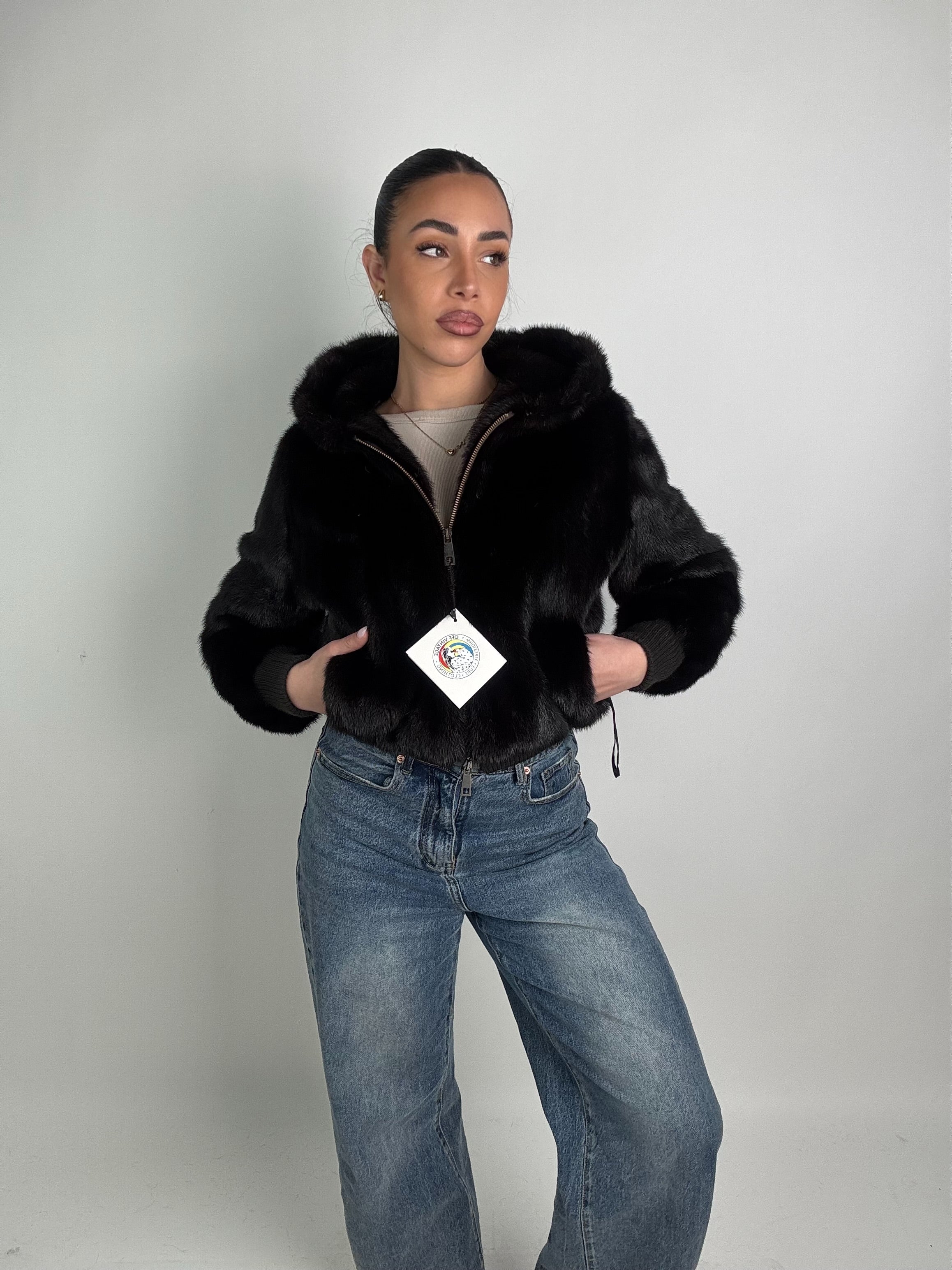 Mink Bomber Jacket
