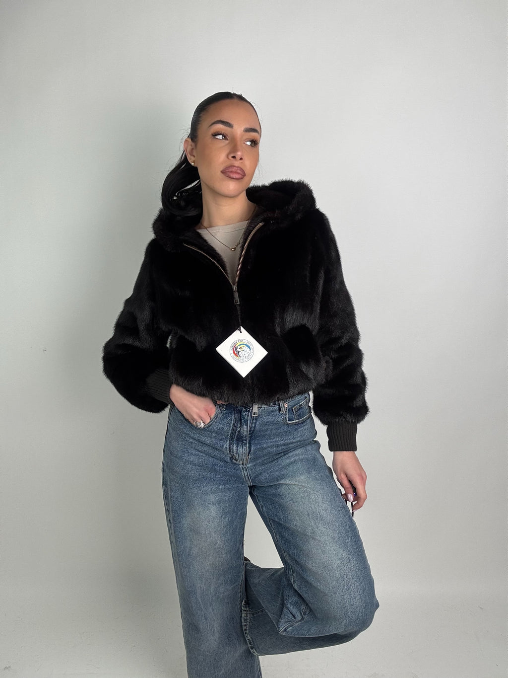 Mink Bomber Jacket