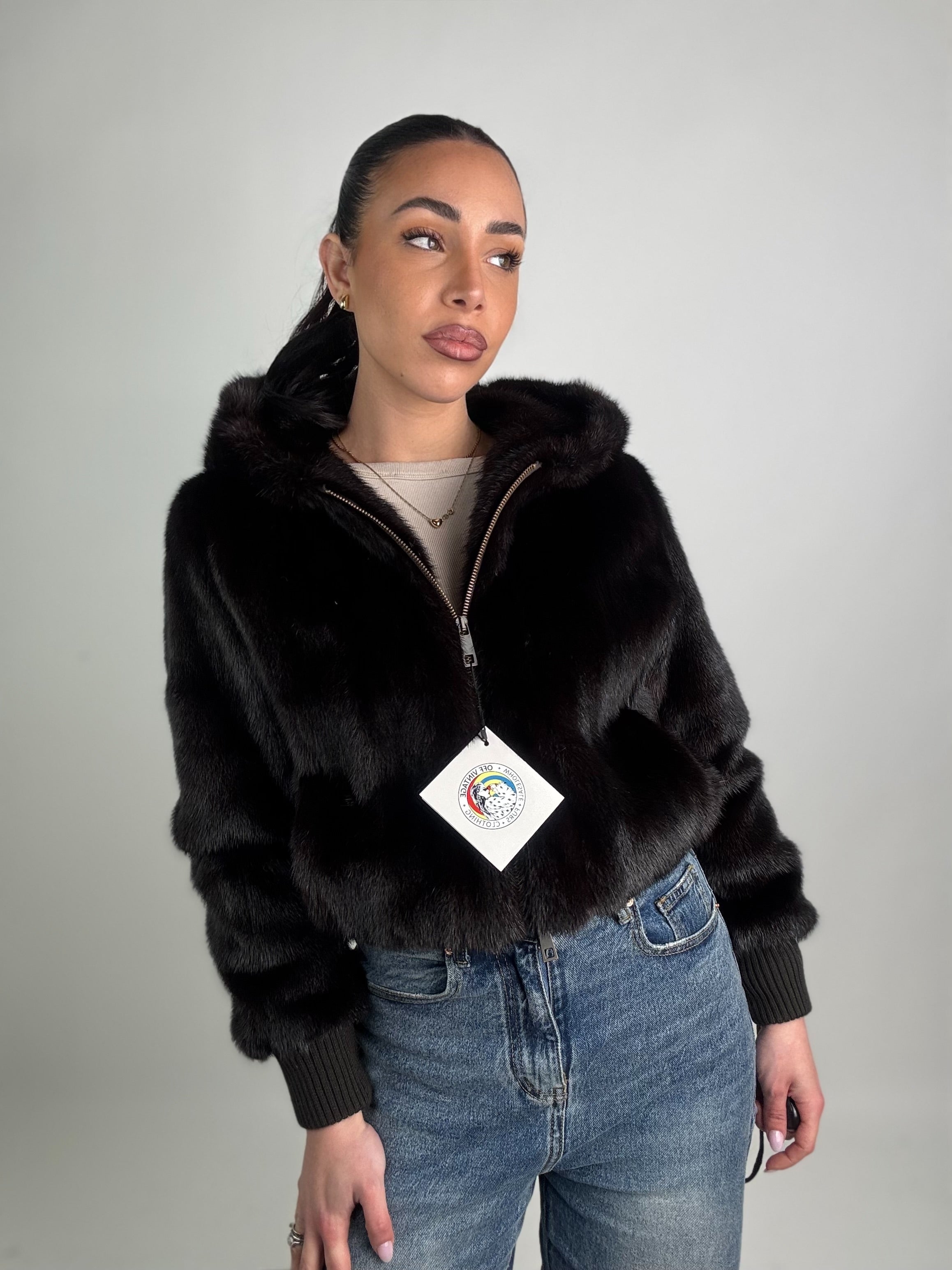 Mink Bomber Jacket