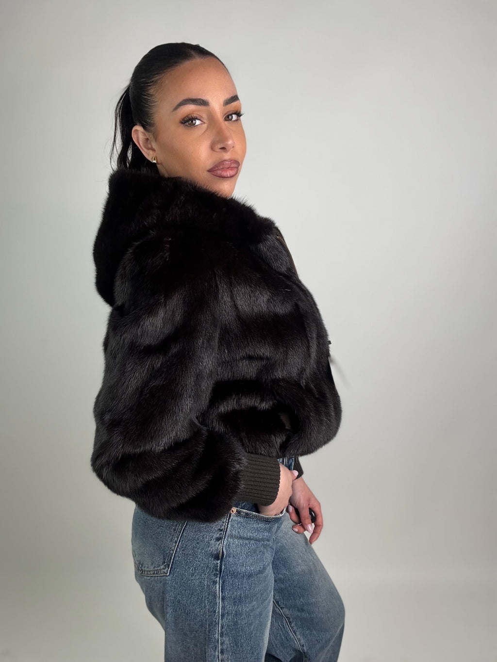 Mink Bomber Jacket