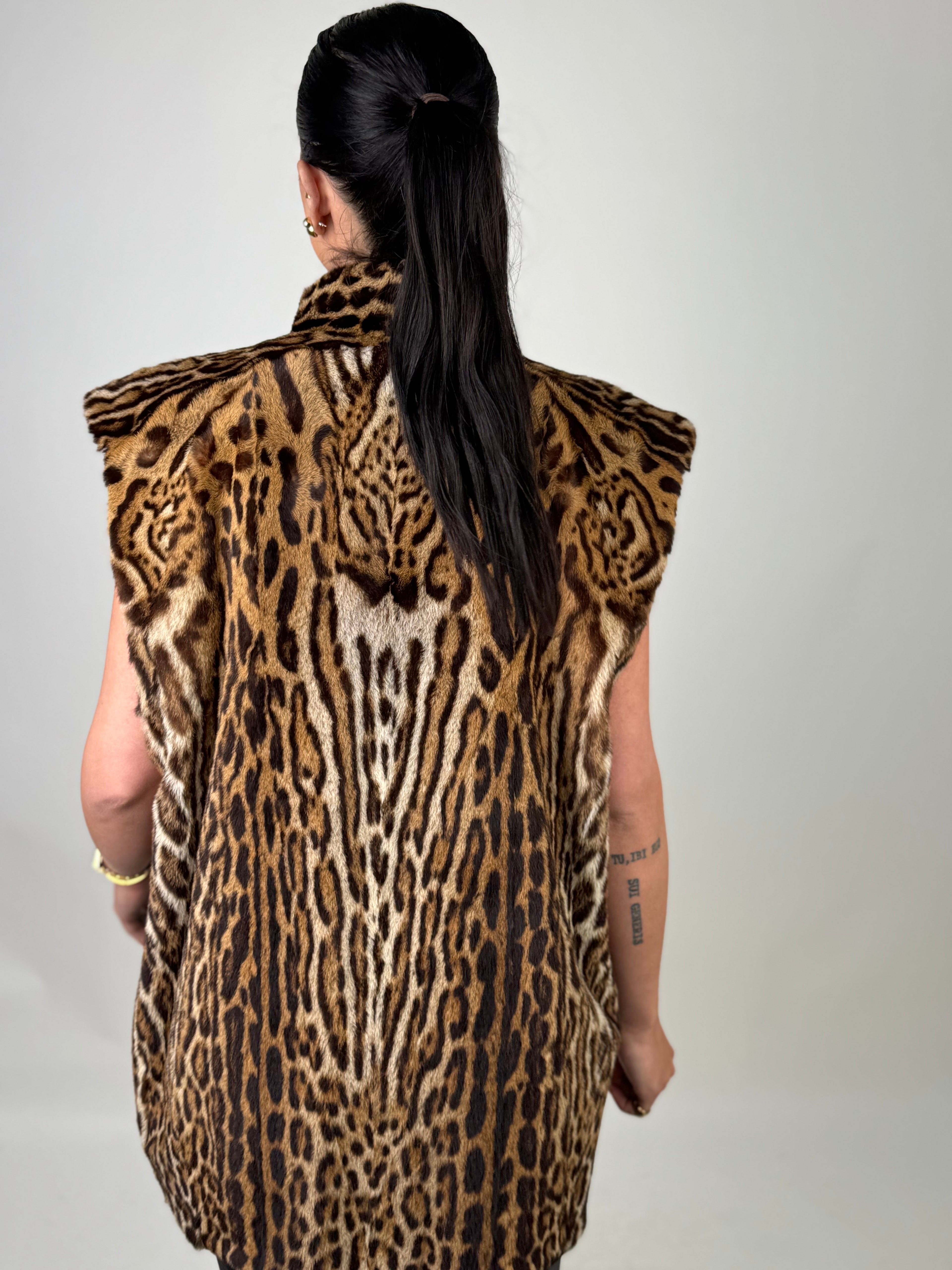 Smanicato in leopardo reversibile N76