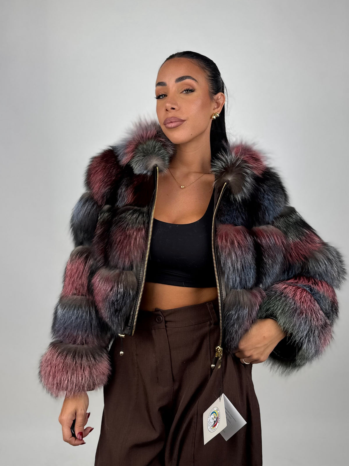Bomber Elys in volpe multi