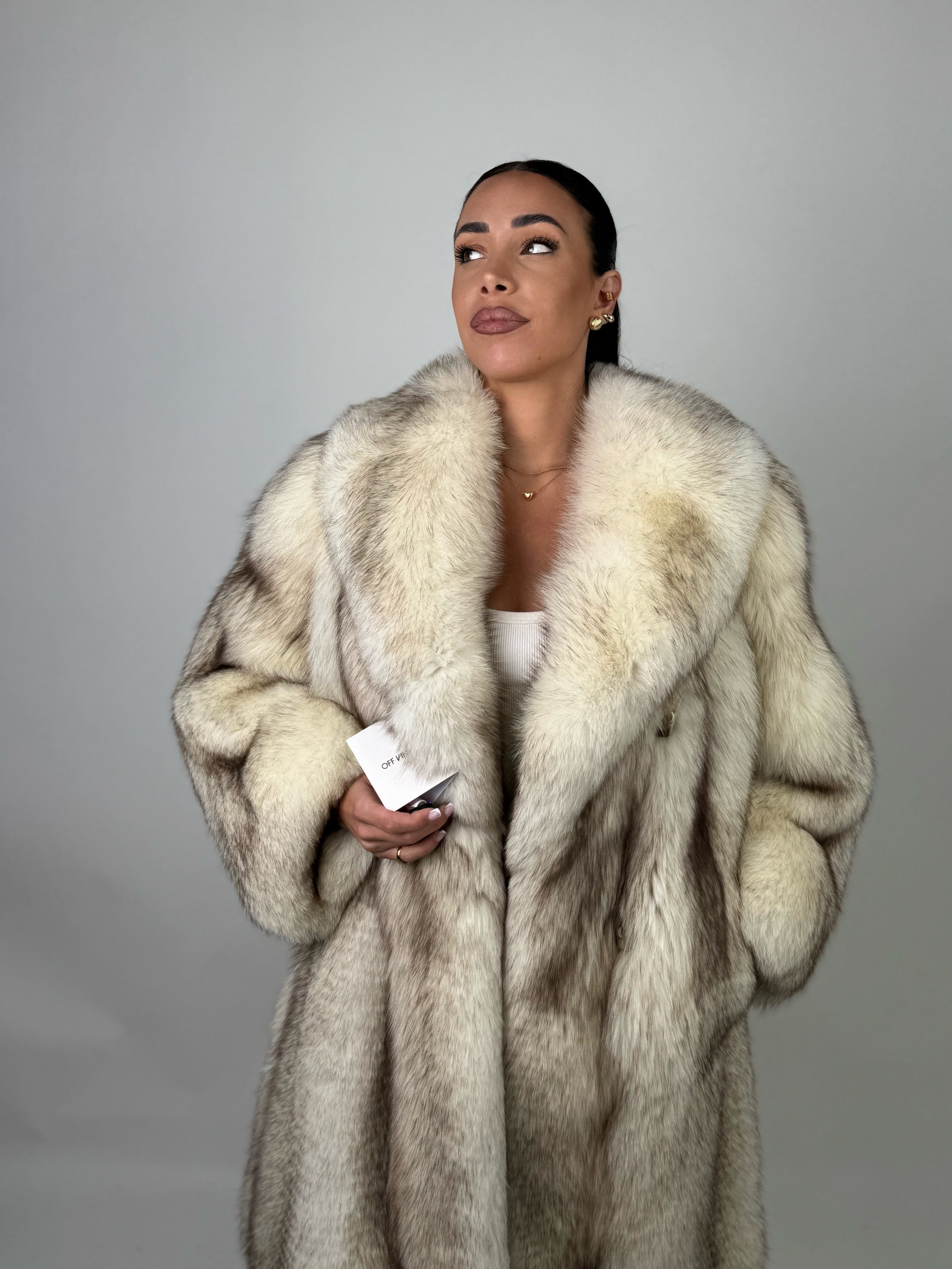 Cappotto in volpe della groenlandia N608