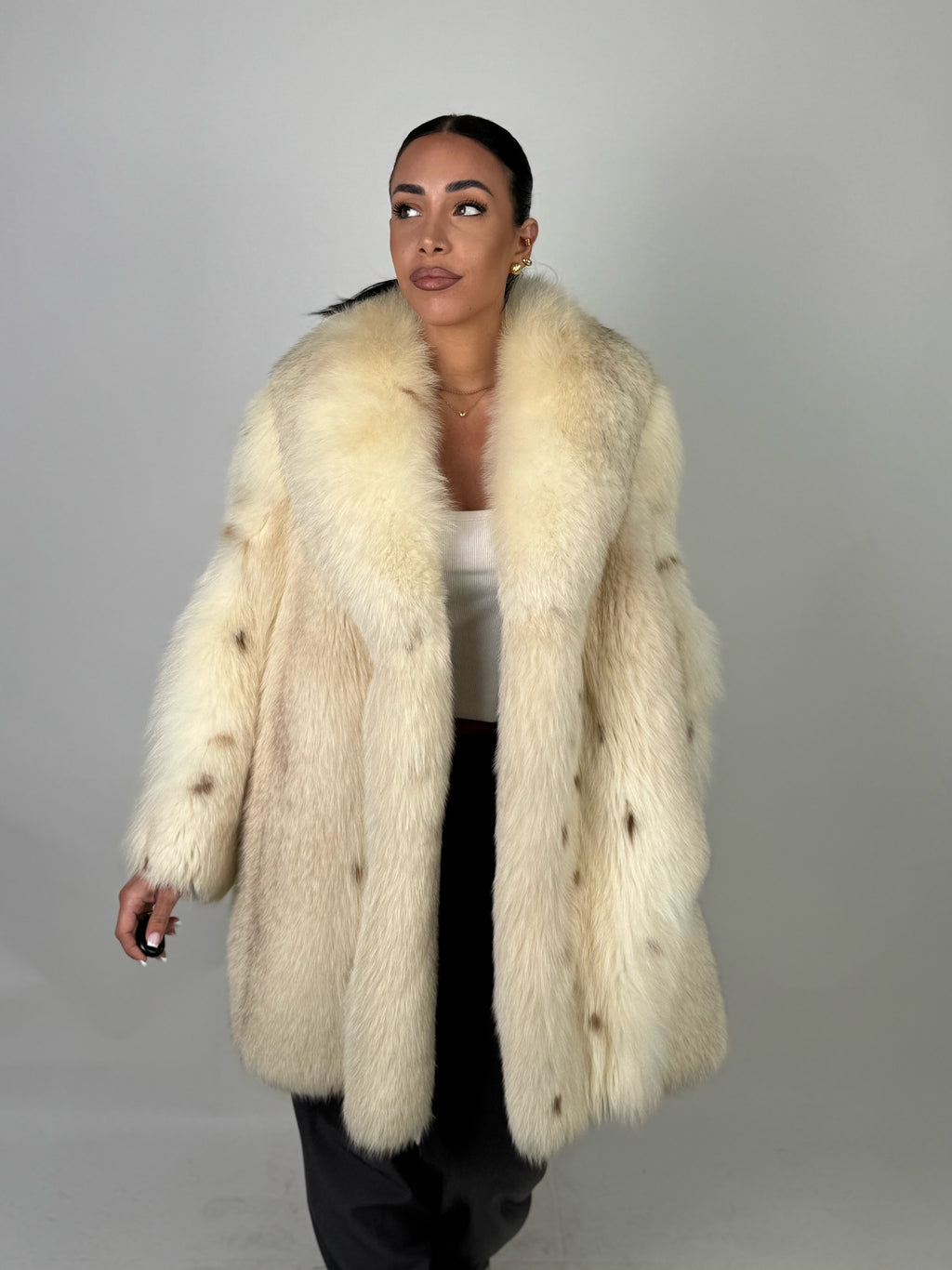 Cappotto in volpe linciata N609