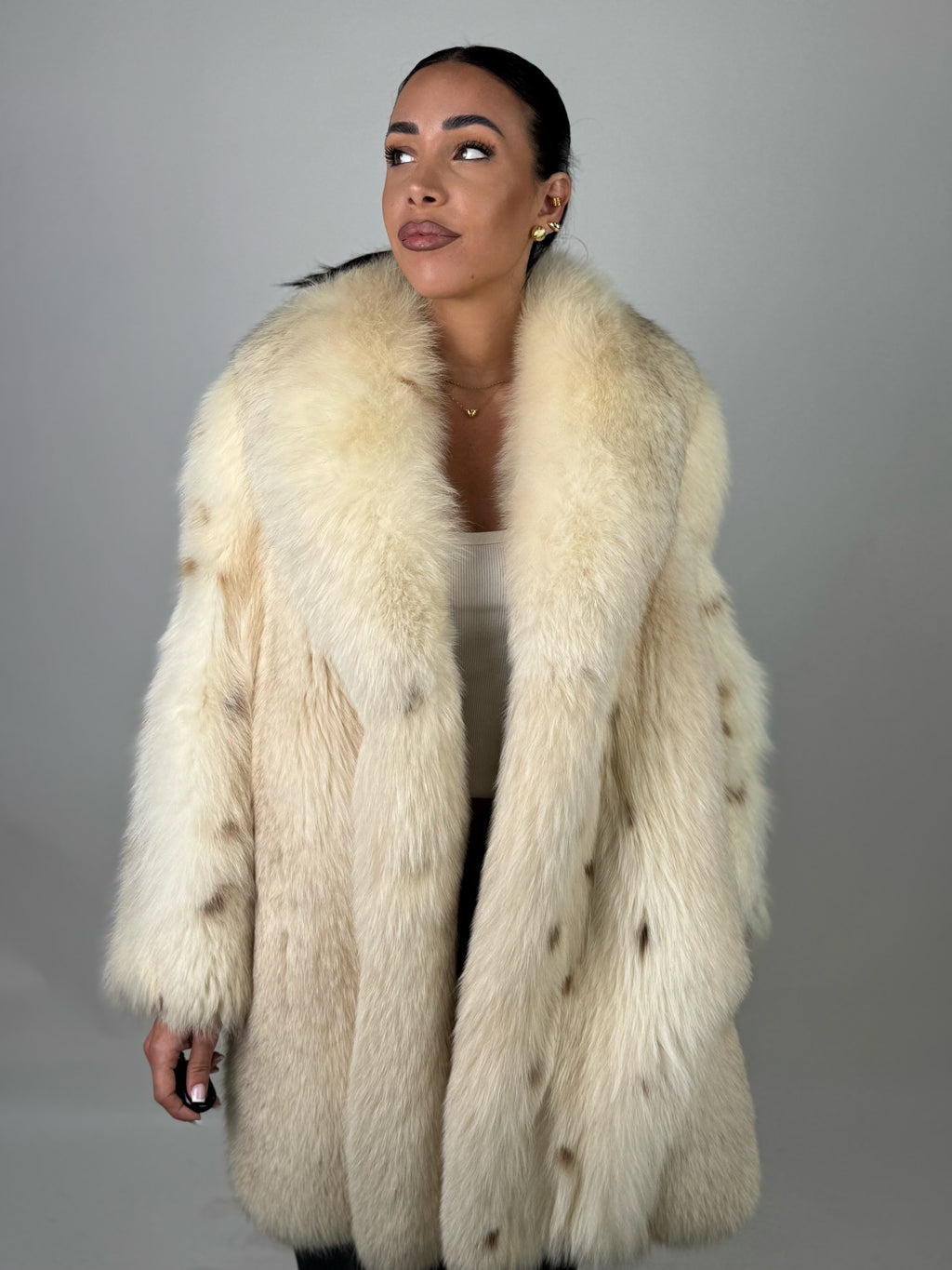 Cappotto in volpe linciata N609
