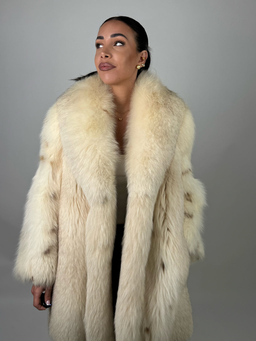 Cappotto in volpe linciata N609