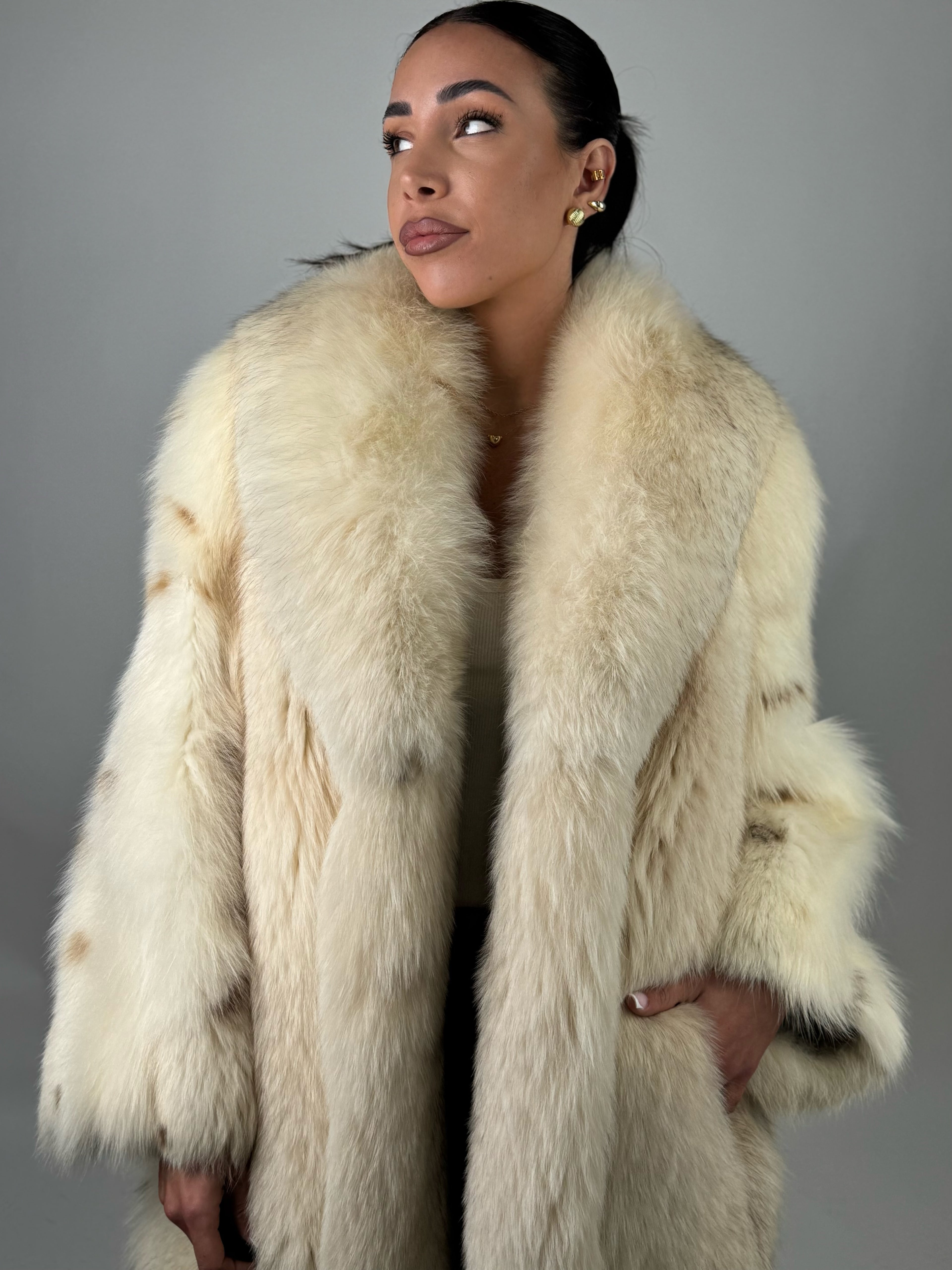 Cappotto in volpe linciata N609