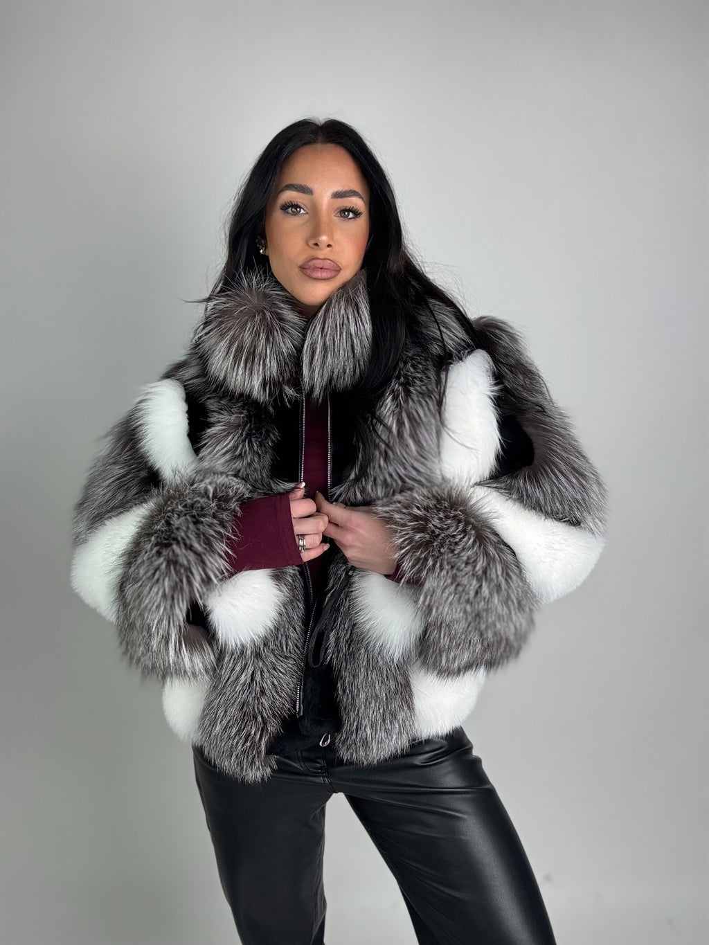 Bomber Joy in volpe argentata
