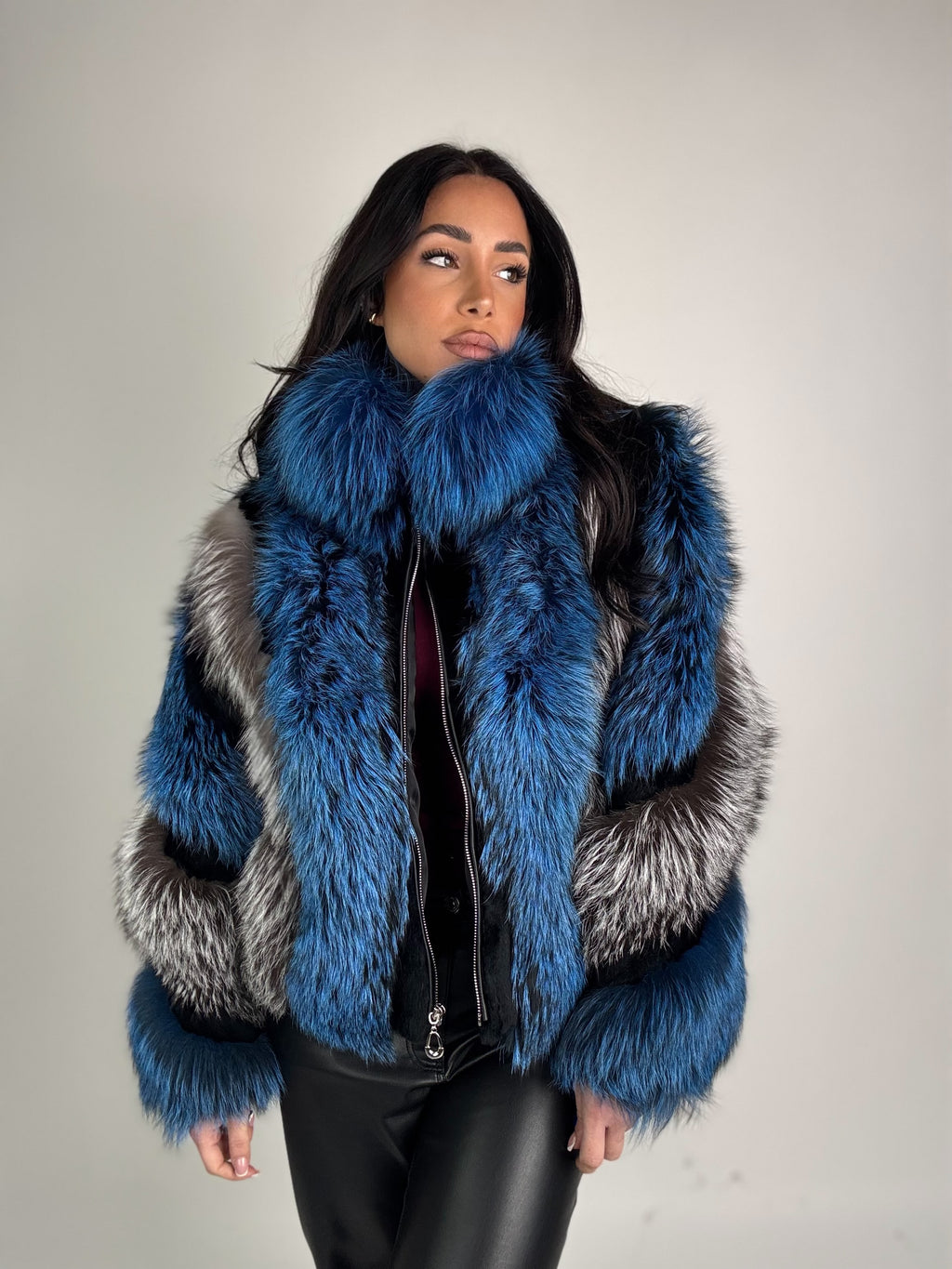 Bomber Joy in volpe argentata