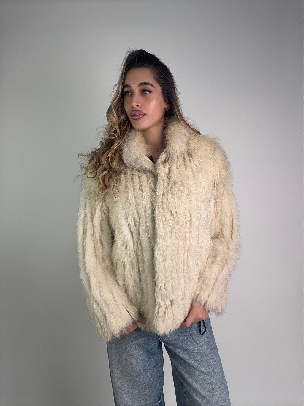 Giacca in volpe della groenlandia N949