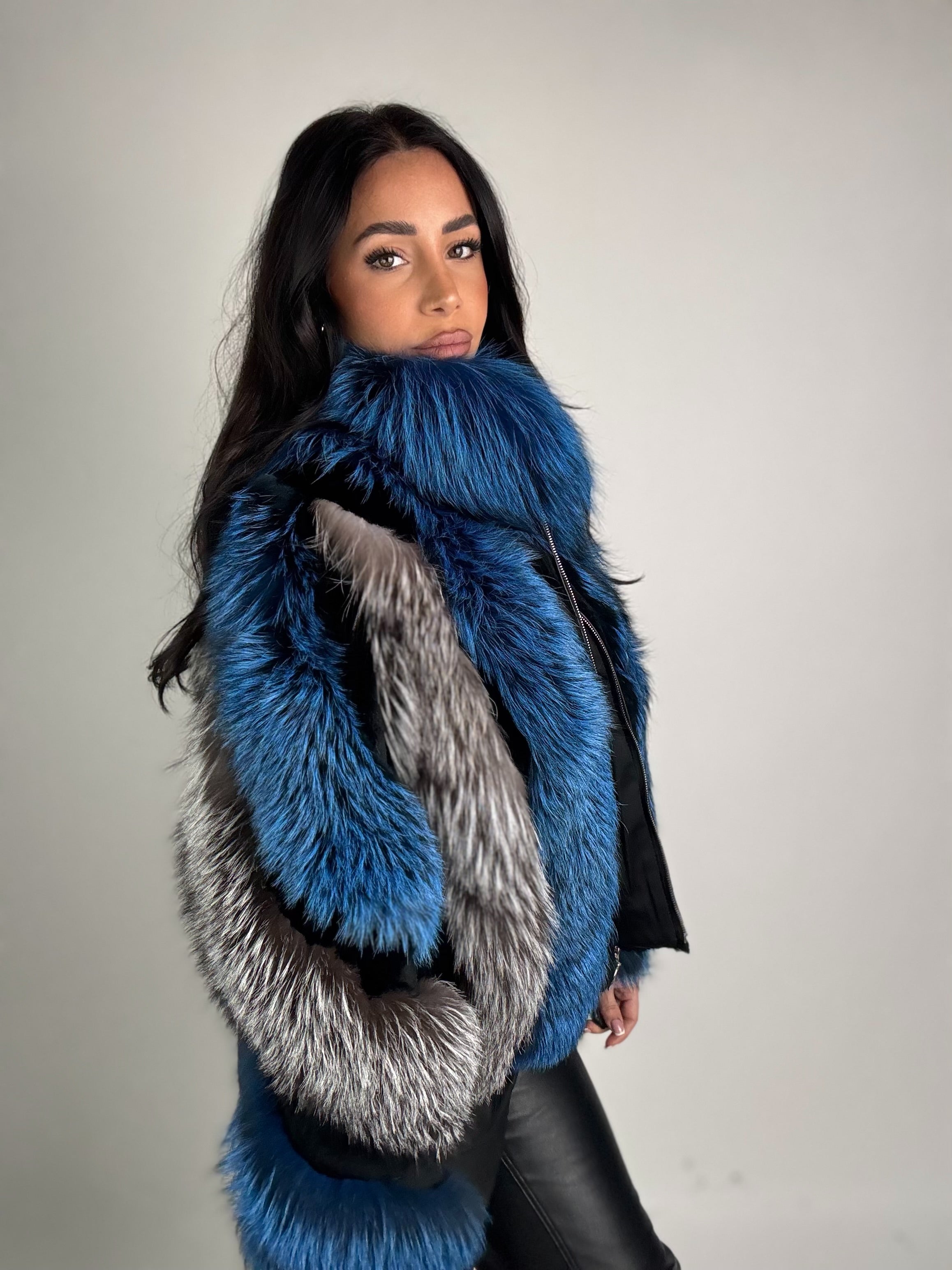 Bomber Joy in volpe argentata