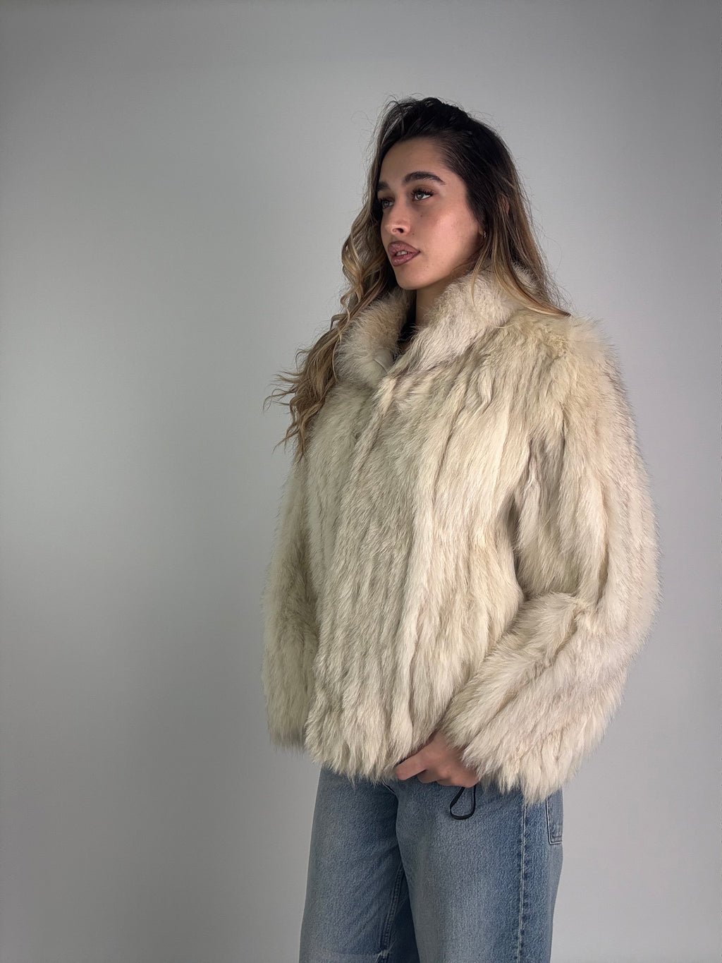 Giacca in volpe della groenlandia N949