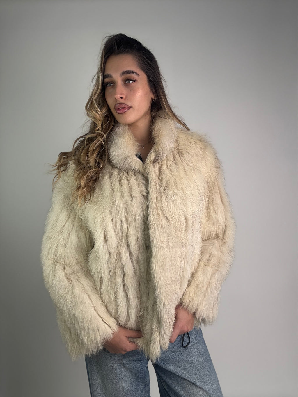 Giacca in volpe della groenlandia N949