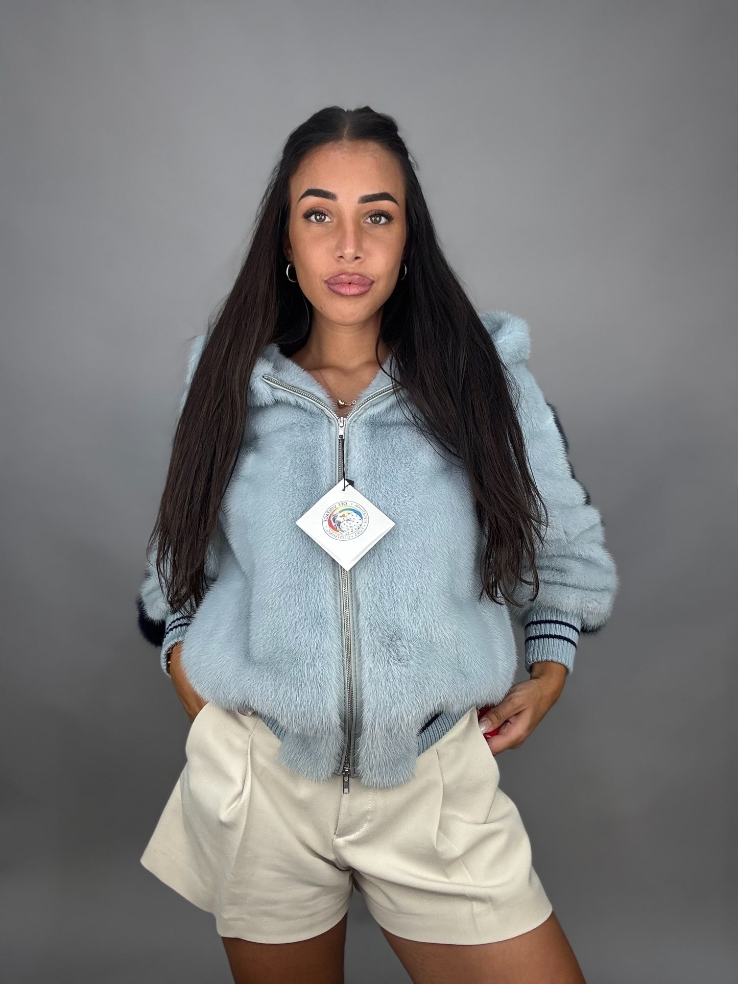 Mink Bomber Jacket