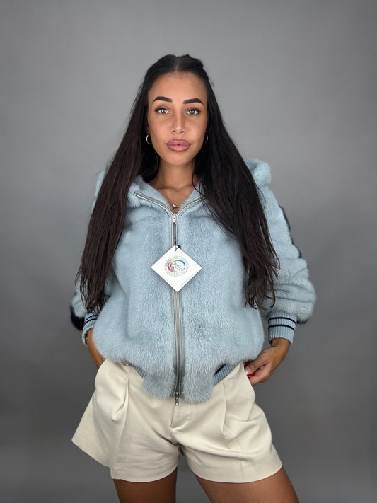 Mink Bomber Jacket