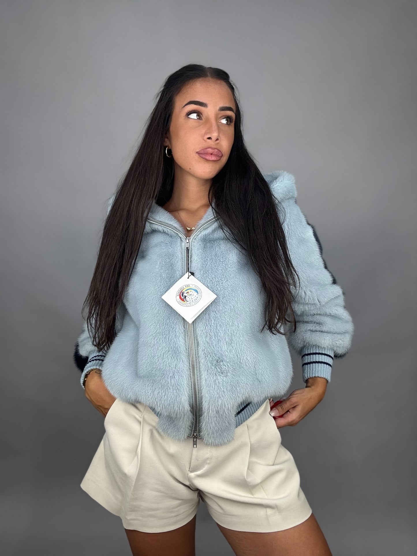 Mink Bomber Jacket