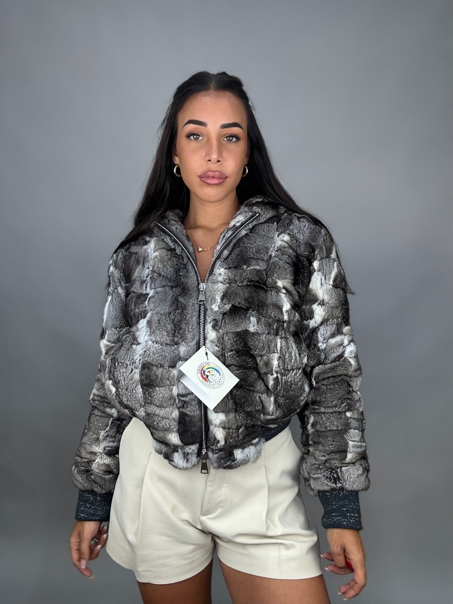 Chinchilla Bomber Jacket