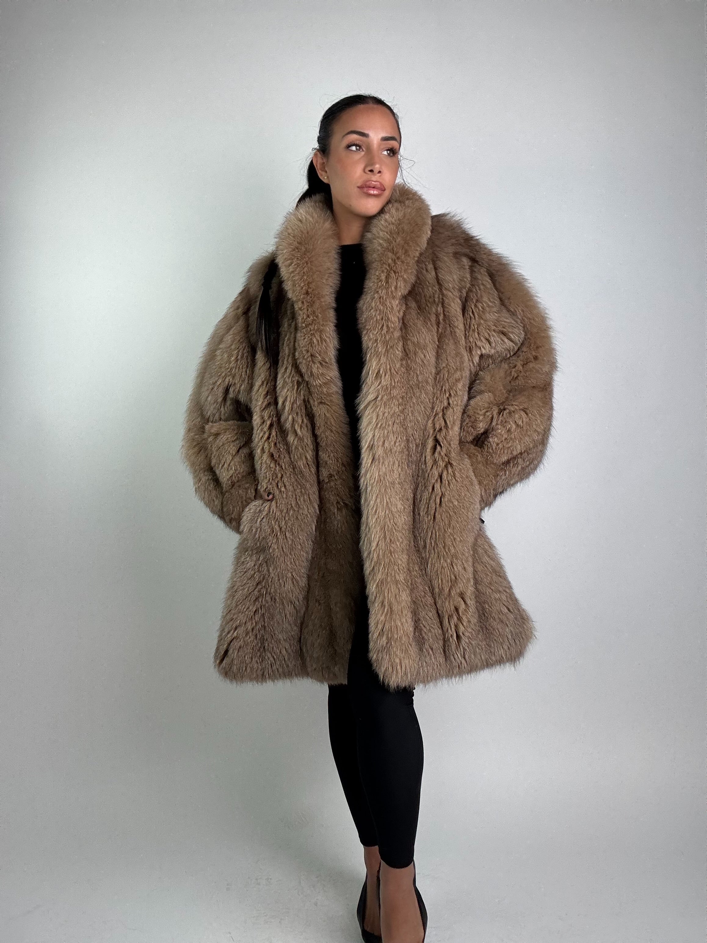 Cappotto in volpe della groenlandia N900
