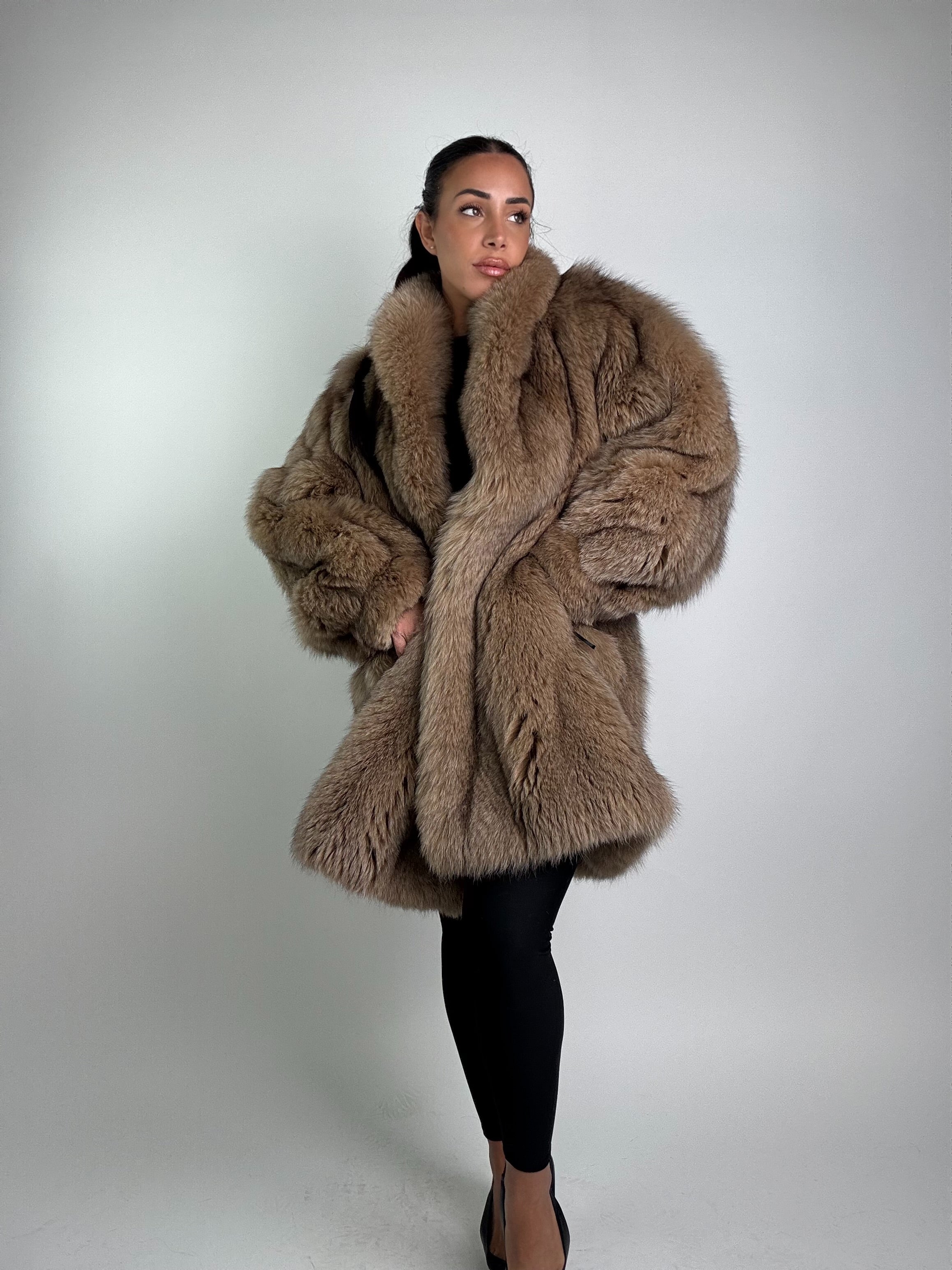 Cappotto in volpe della groenlandia N900