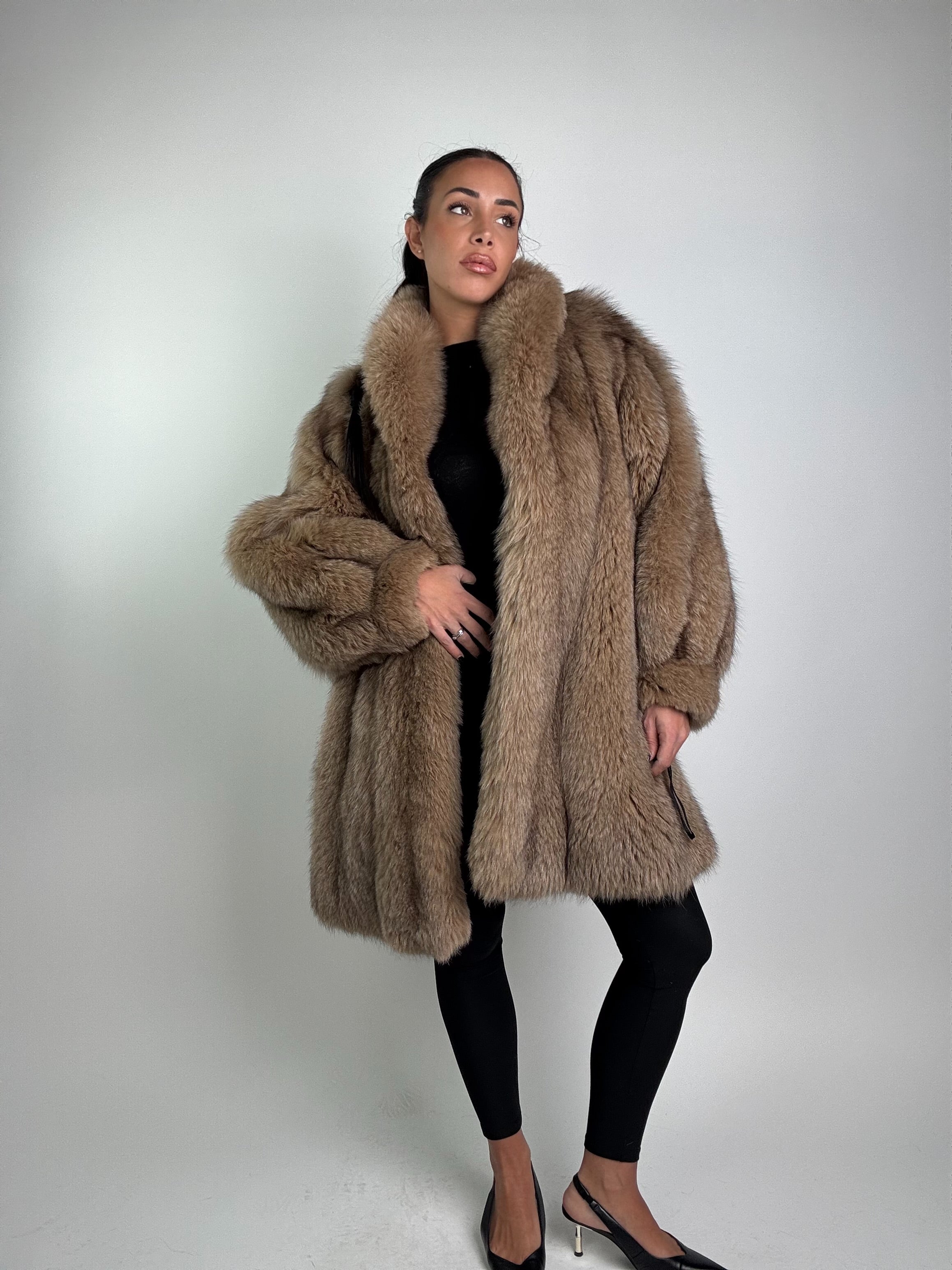 Cappotto in volpe della groenlandia N900