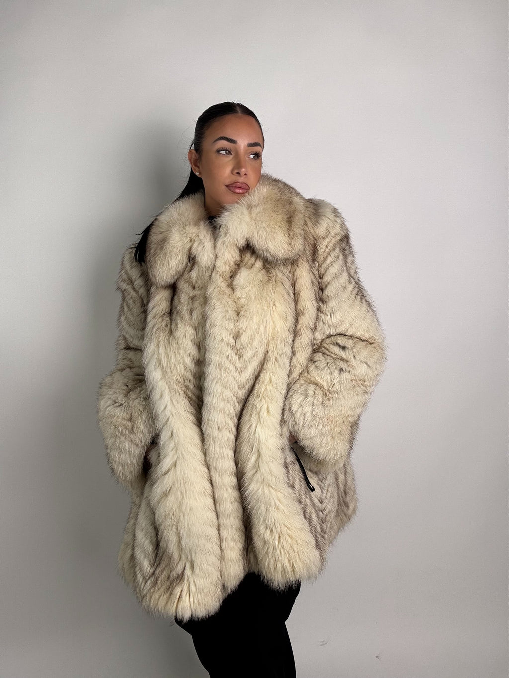 Giacca in volpe della groenlandia N113