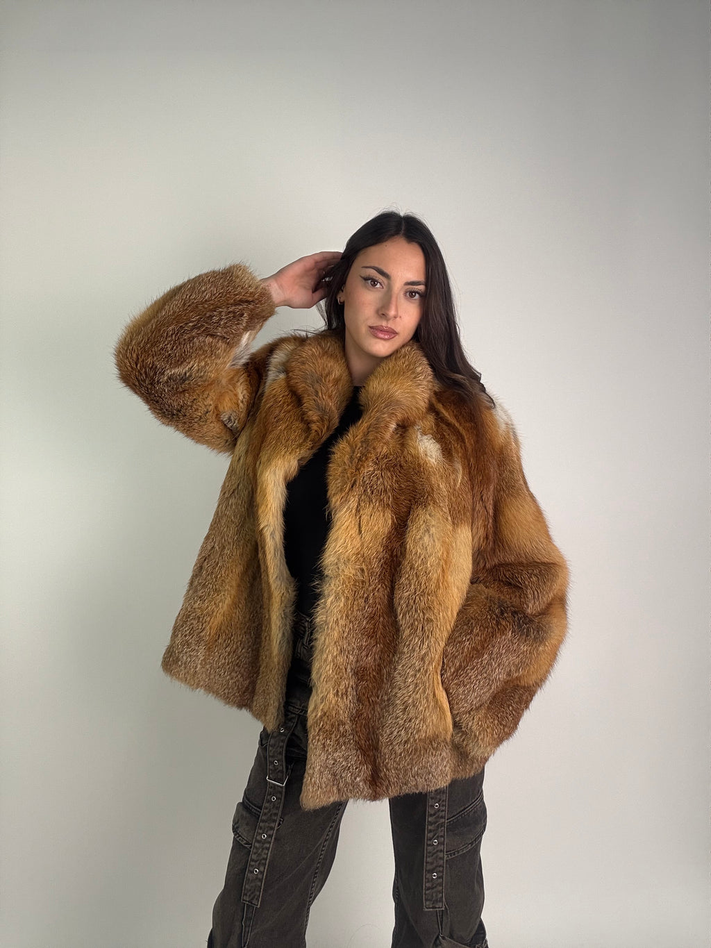 Giacca in volpe della groenlandia N953