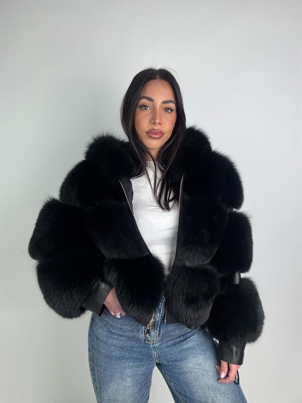 Mink Bomber Jacket