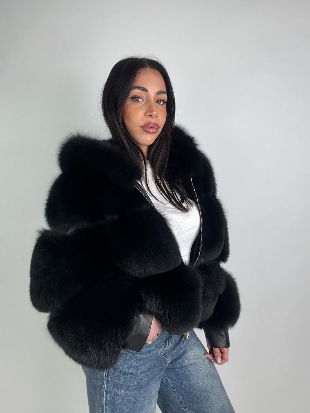 Mink Bomber Jacket