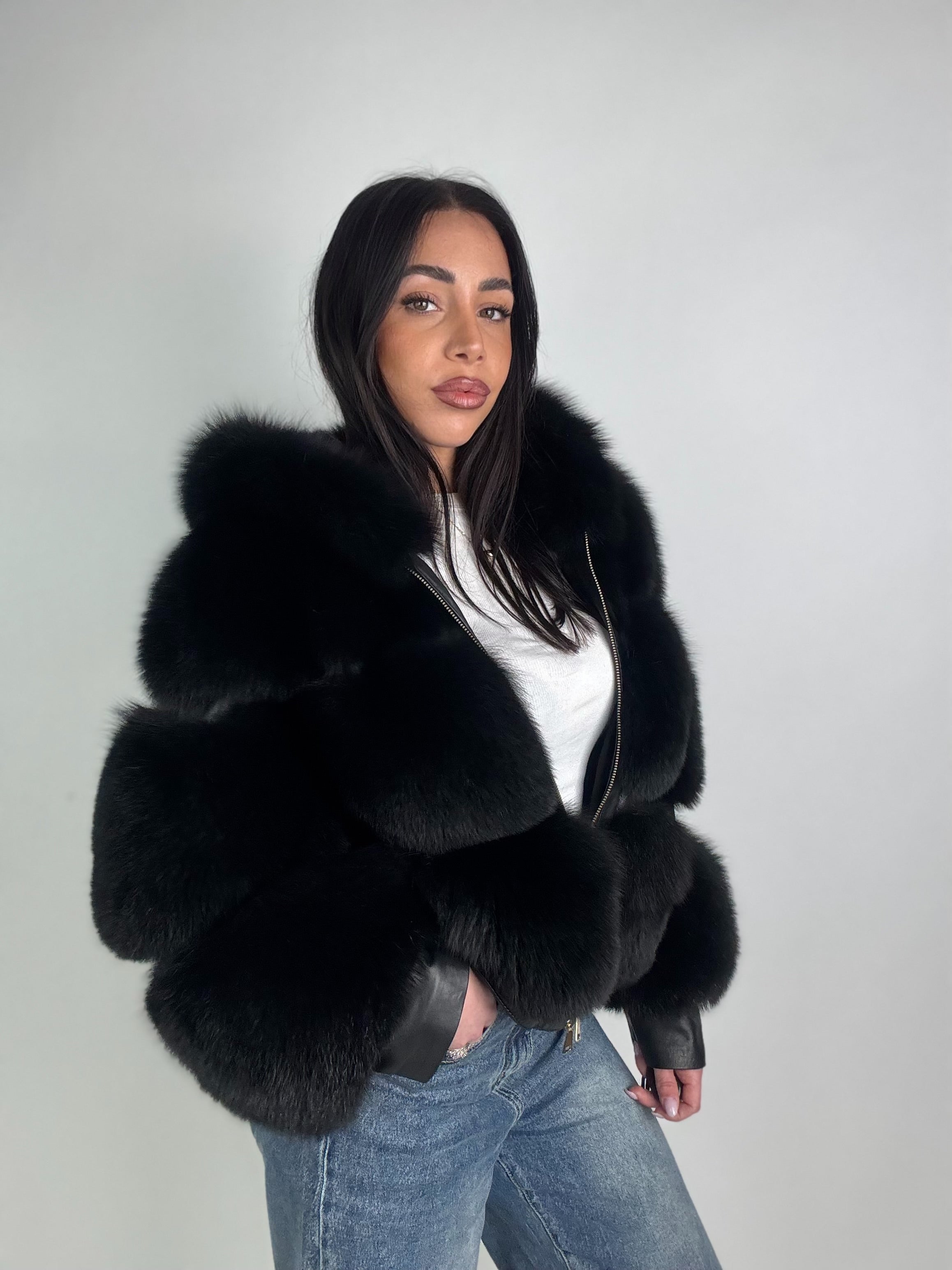 Mink Bomber Jacket