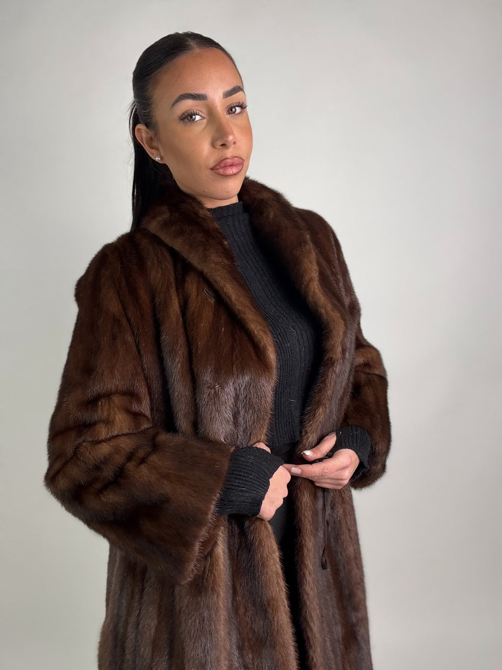 Cappotto in visone N416