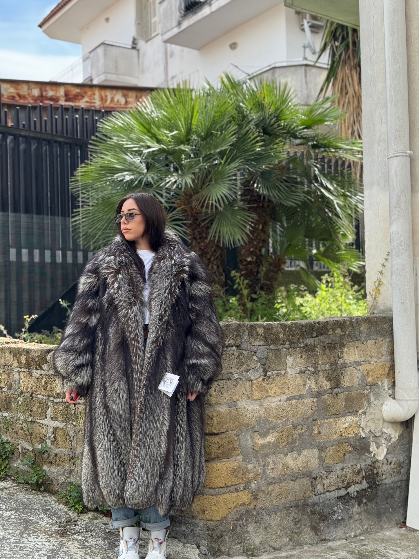 Cappotto in volpe agentata
