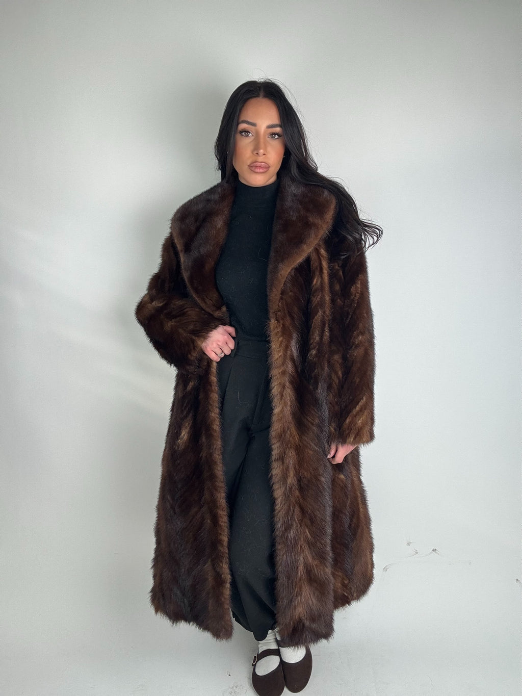 Cappotto in visone N481