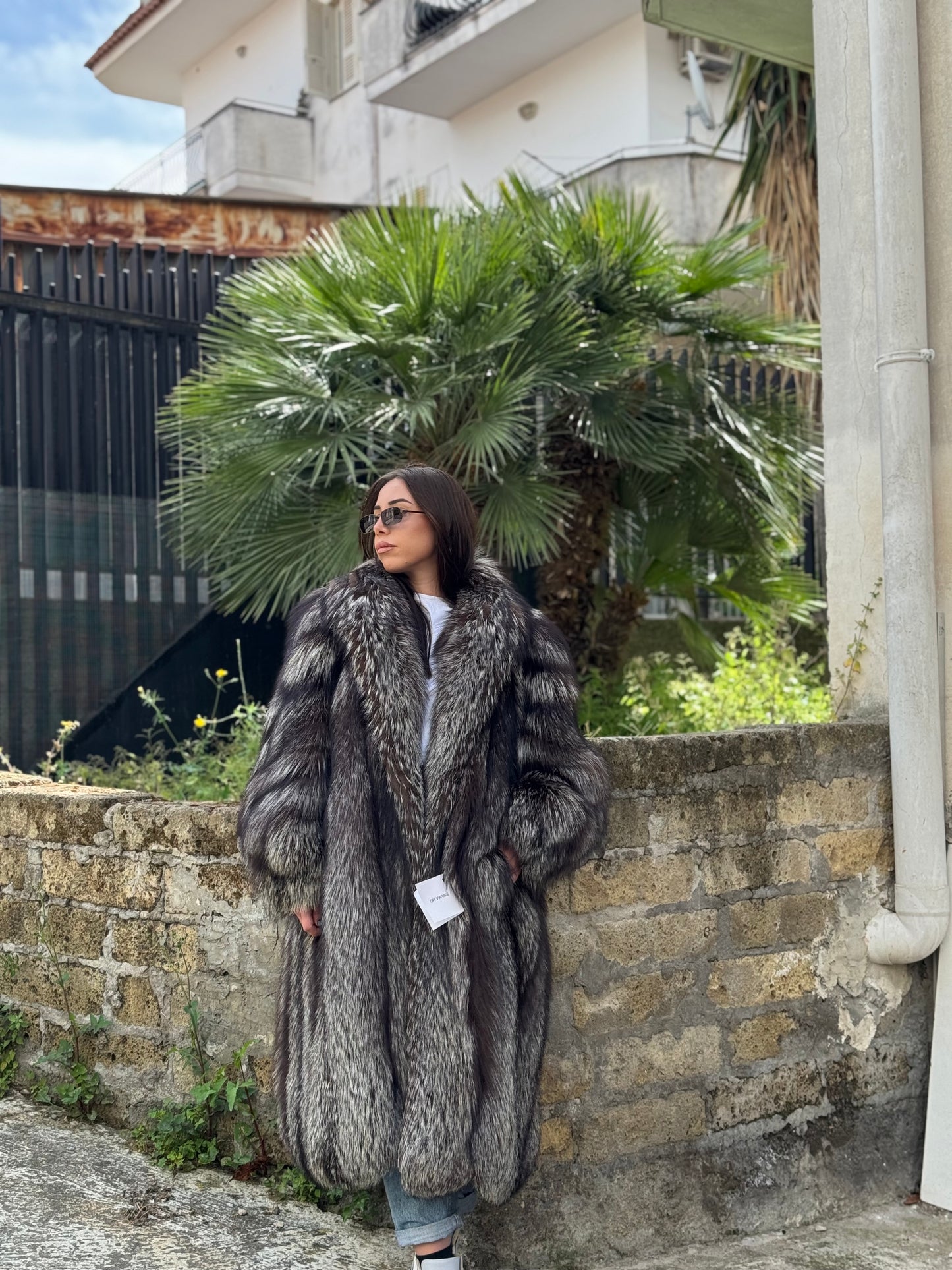 Cappotto in volpe agentata