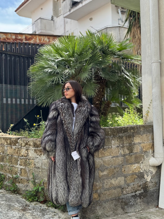 Cappotto in volpe agentata