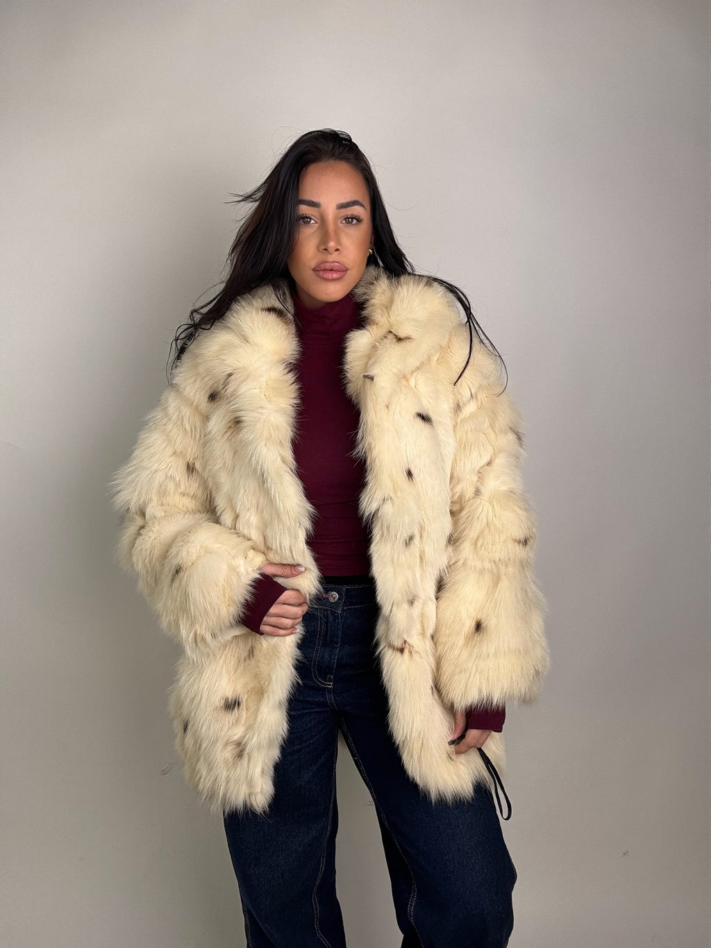 Giacca in volpe linciata N116