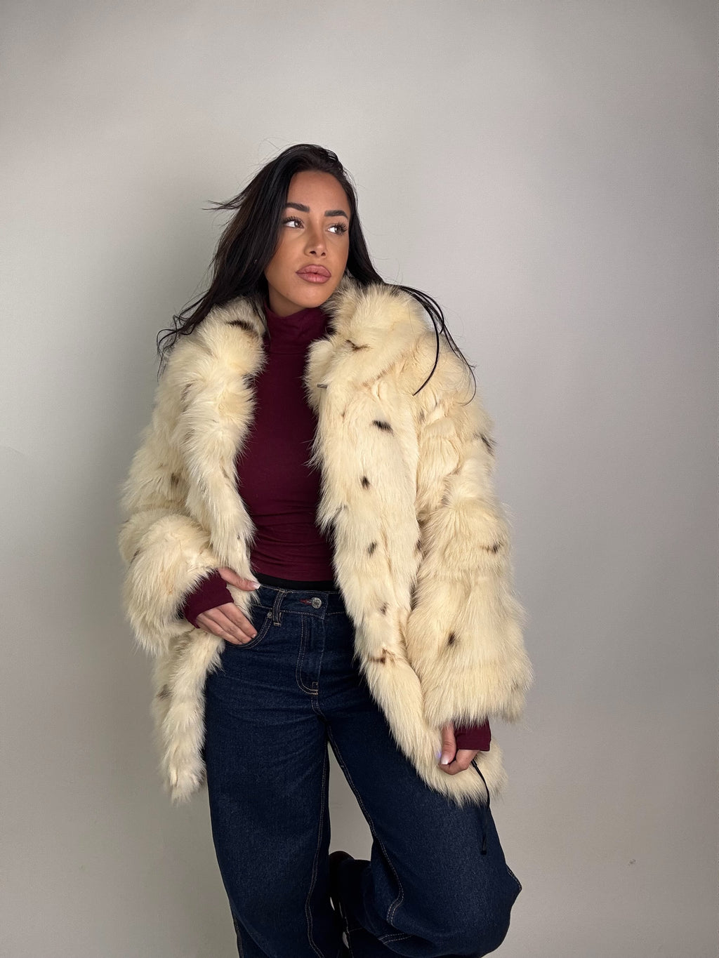 Giacca in volpe linciata N116