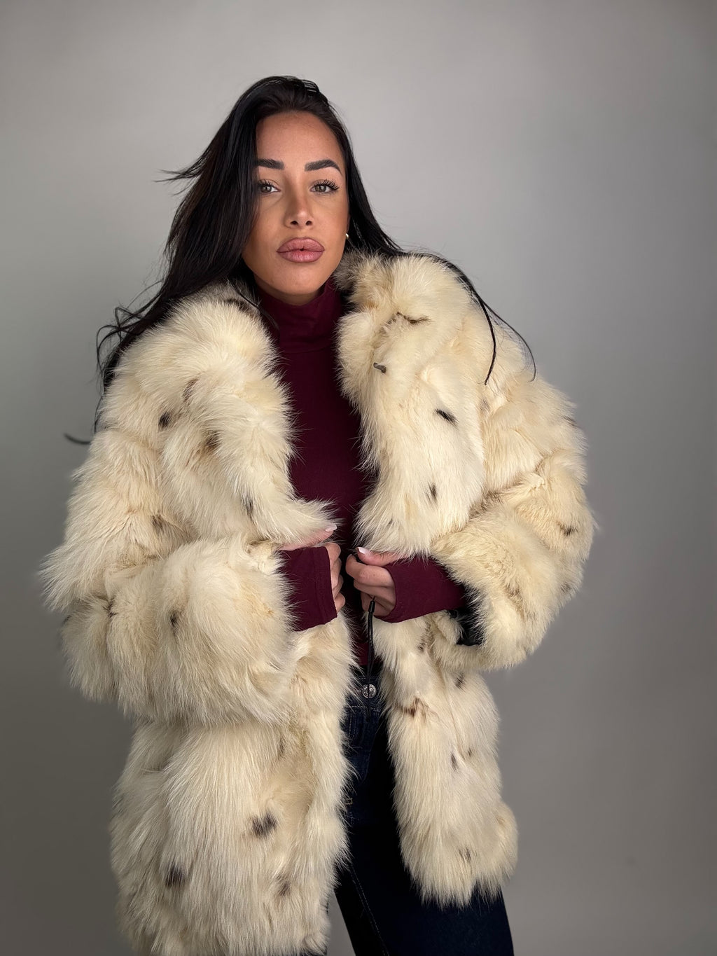 Giacca in volpe linciata N116