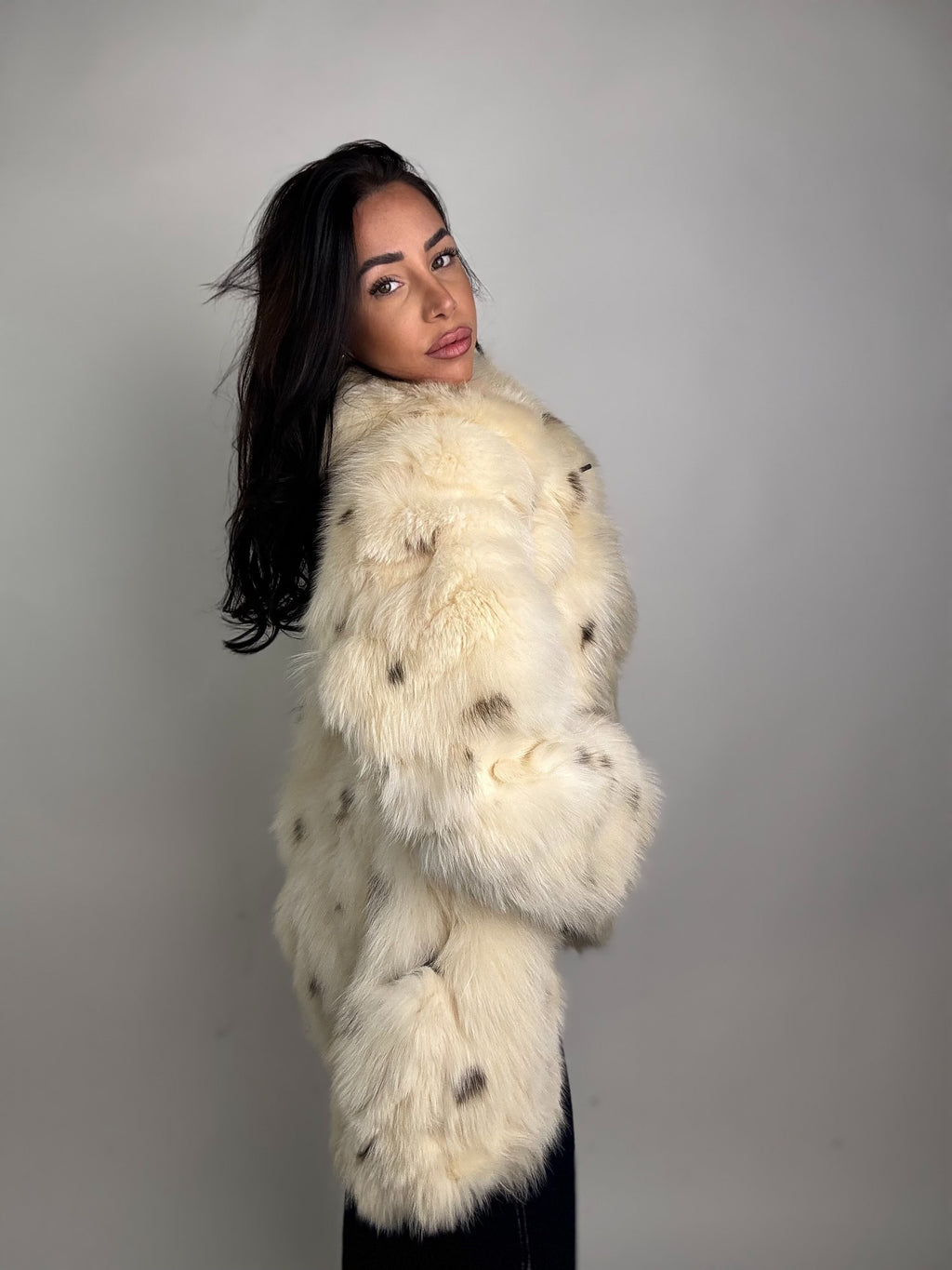 Giacca in volpe linciata N116
