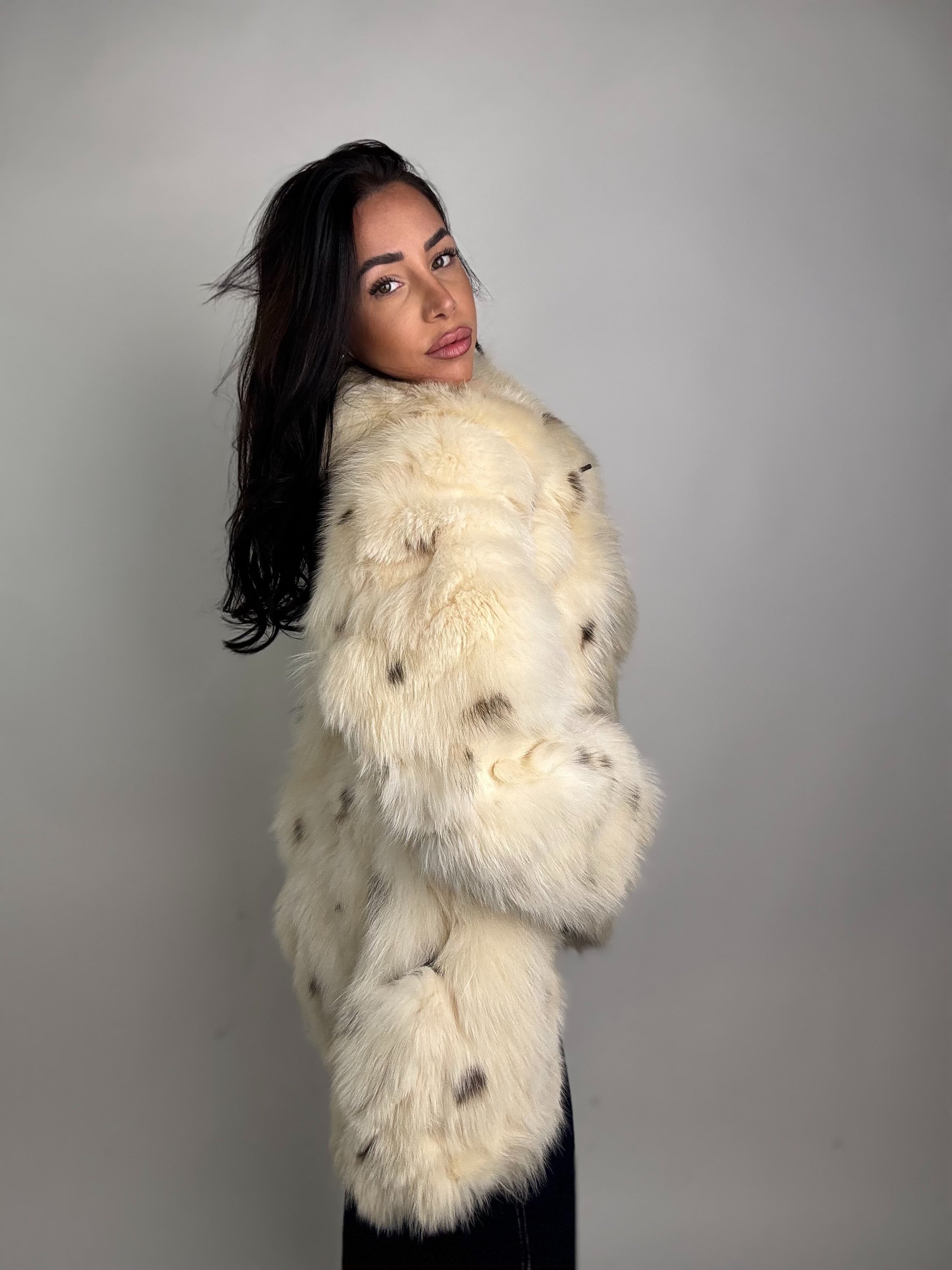 Giacca in volpe linciata N116