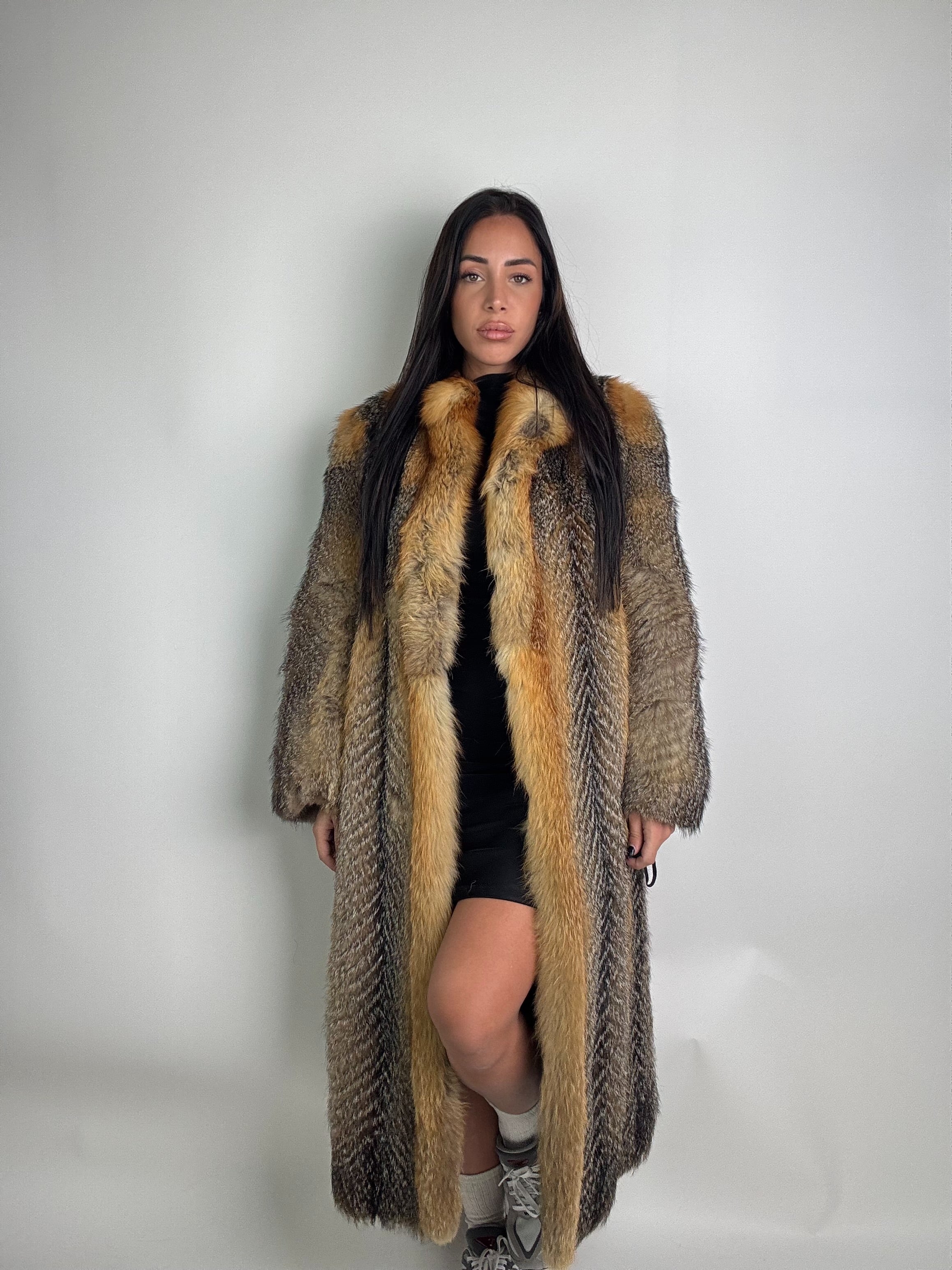Cappotto in volpe della virginia N908
