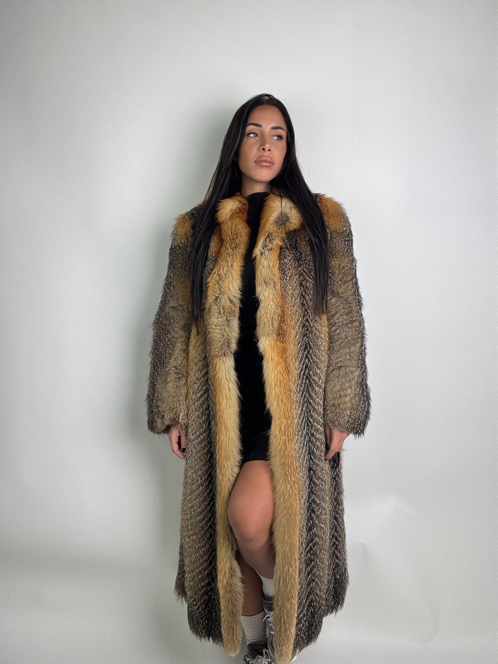 Cappotto in volpe della virginia N908
