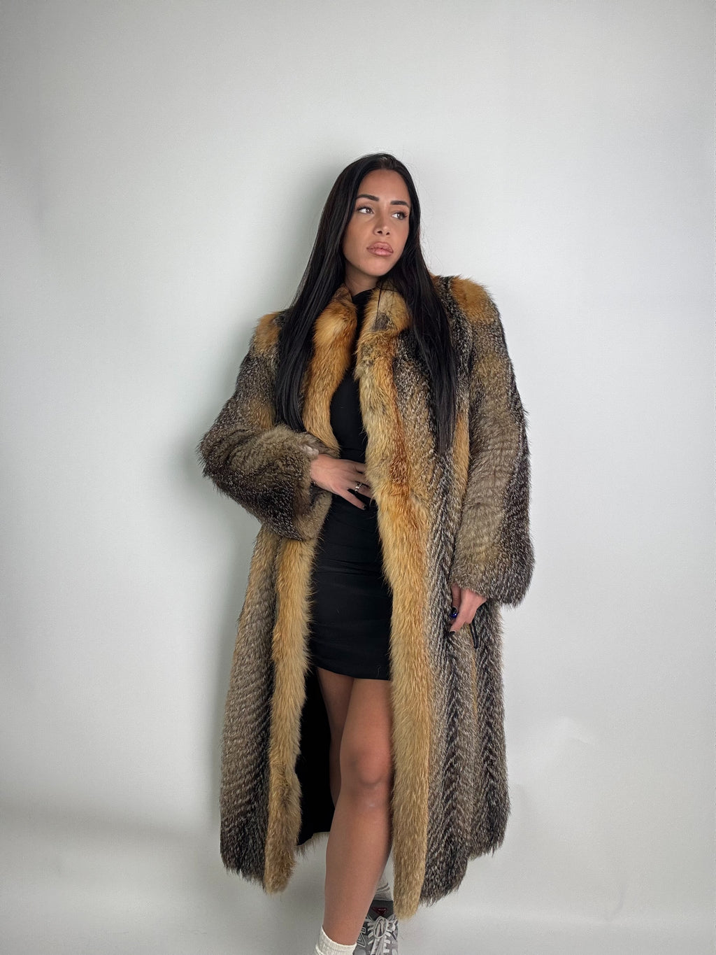 Cappotto in volpe della virginia N908