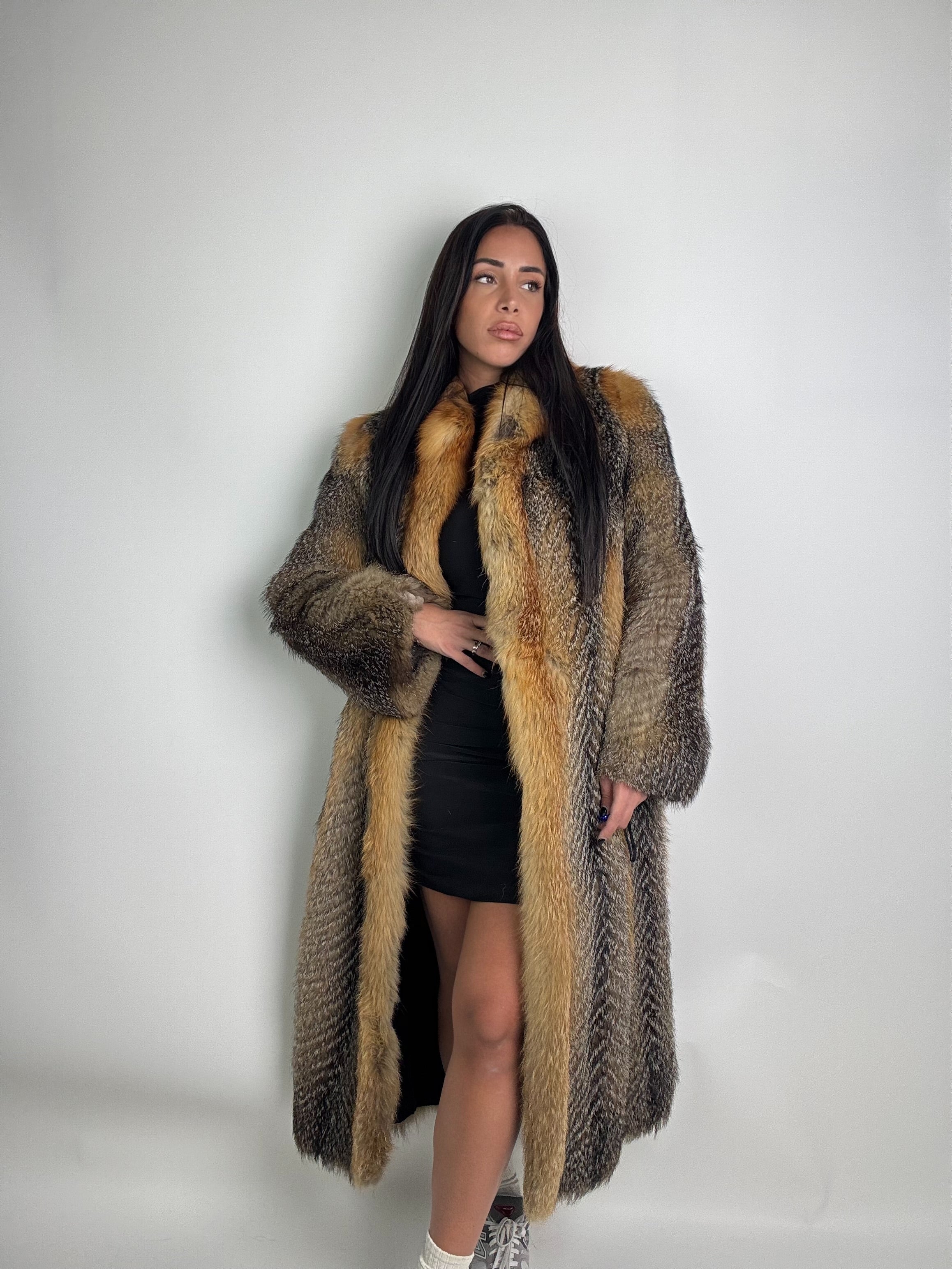 Cappotto in volpe della virginia N908