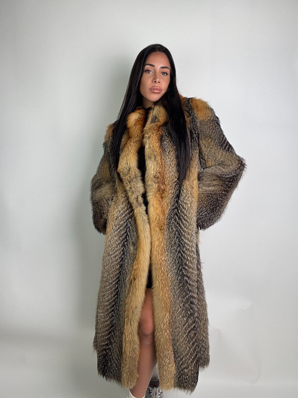 Cappotto in volpe della virginia N908
